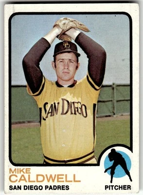 1973 Topps #182 Mike Caldwell San Diego Padres RC Baseball Rookie Card - Image 1 of 2