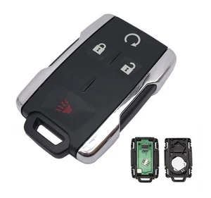 4 Buttons Keyless Remote Smart Car Key Fob Fit for GMC Sierra Chevrolet Silve... - Picture 1 of 4