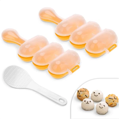 Rice Ball Mold Set (2 Pack) – Easy Rice Ball Maker Sushi & Onigiri Maker with - Image 1 of 4