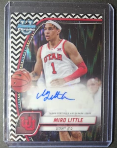 2024-25 Bowman Chrome University Miro Little Auto /48 Black & White Stealth #79 - Bild 1 von 2