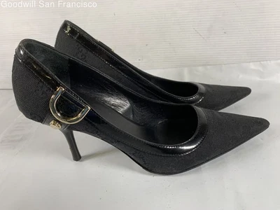 Entrupy Authenticated COA Gucci Italy Black Stiletto Pump Womens Heels Size 37.5 - Image 1 of 4
