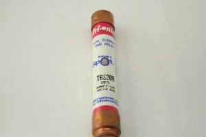 FERRAZ SHAWMUT TRI-ONIC TRS20R- 20AMP, 600V, PUNTO INTELIGENTE, FUSIBLES RK5- (1ea) - Imagen 1 de 5