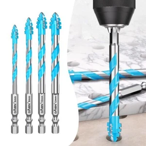 Skewed Head Tile Drill Bit Hexagonal Shank Drill Bit Set Drilling Tool - Picture 1 of 17