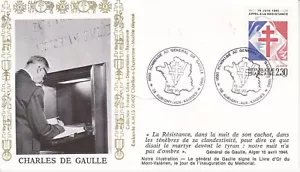 Enveloppe Philatélique 1990 Général de Gaulle Perpignan - Picture 1 of 2