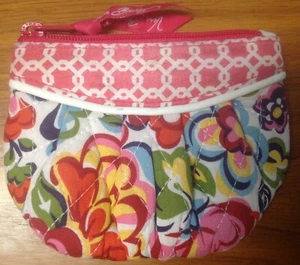 Vera Bradley Hope Garden #1 Sweetheart Pouch Change Coin Purse - Picture 1 of 5