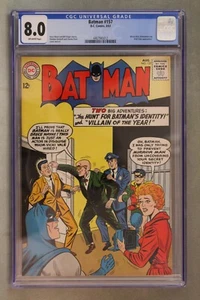 Batman #157 ~ 8/1963 ~ CGC Grade 8.0, Off-White Pages ~ "Two BIG Adventures!" - Picture 1 of 8