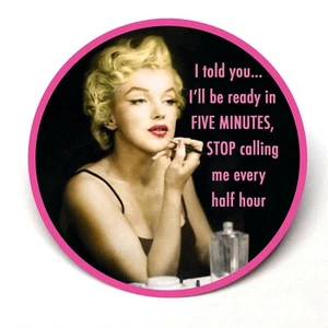Marilyn Monroe Stop Calling Advertising Pocket Mirror Retro Fun - Picture 1 of 2