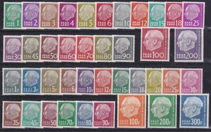 Sarre 1957 Mi. 380-399 & 409-428 ** MNH, sellos Heuss I y II - Imagen 1 de 1