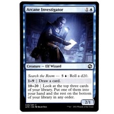 Arcane Investigator - M/NM Blue Creature Elf Wizard Common MTG AFR Adventures