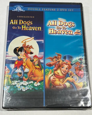 All Dogs Go To Heaven Parts 1 & 2 Double Feature DVD Brand New Sealed - Image 1 of 2