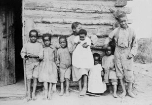 African American Slaves Children Cotton Plantations vintage 8 x 10  photo - Picture 1 of 1