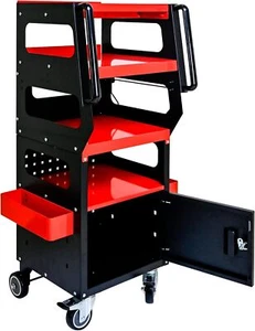 4 Tier 47"H Portable Tool Trolley Diagnostic Rolling Cart Cabinet,Multi Storage - Picture 1 of 9