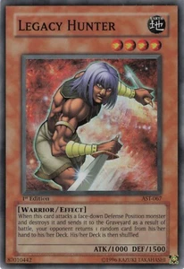 Yugioh Legacy Hunter AST-067 súper raro primera edición casi nuevo - Imagen 1 de 2