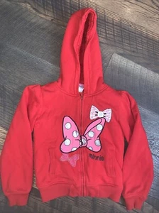 Disney Bow Power Red Minnie Mouse Jacket Size 7/8 - Picture 1 of 7