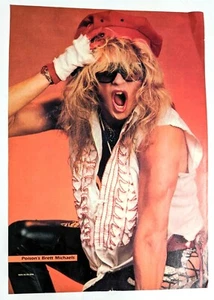 POISON / BRET MICHAELS / 1980'S MAGAZINE FULL PAGE PINUP POSTER CLIPPING (3) - Picture 1 of 2