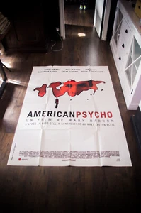 AMERICAN PSYCHO Christian Bale French Grande Vintage Movie Poster Original 2000 - Picture 1 of 8