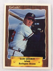 1990 Burlington Braves-ProCards Baseball Card-Glen Gardner