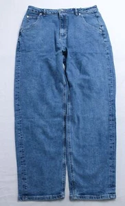 Cider Women's Katherine Denim High Waist Tapered Jeans AP2 Blue Size: XL - Picture 1 of 4