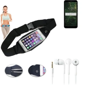 Sac Ceinture bandoulière taille pour BQ Mobile BQ-5745L Clever + écouteurs Spo - Afbeelding 1 van 5
