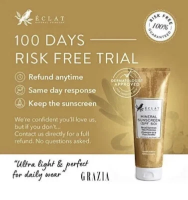 ‎ECLAT SKINCARE Eclat Protezione Sole (SPF50) 6X PROTEZIONE PIÙ FORTE con IDRO-SCUDO MINERALE 75g