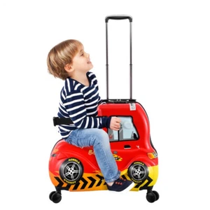 24In Kid Ride On Suitcase Luggage W/Wheel Digit Lock Safety Belt Trolley Lugg - Picture 1 of 11