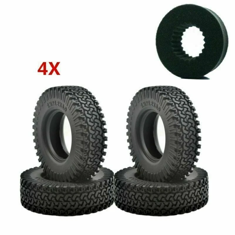 Für RC 1/10 RC SCX10 D90 Rock Crawler Auto Neu 4* Räder Reifen Crawler 98mm 1.9” - Bild 1 von 4