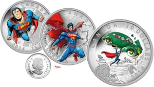 2014 ICONIC SUPERMAN COMIC COVERS SILVER COIN SET - Picture 1 of 11