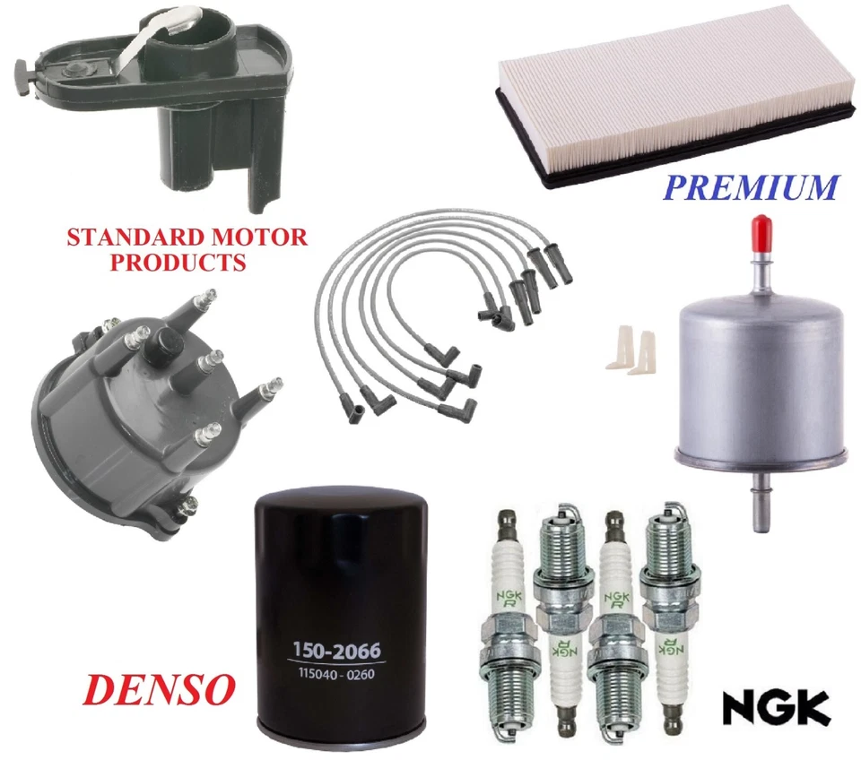 Tune Up Kit Filters Cap Wire Spark Plugs For FORD RANGER L4 2.3L, GAS 1985-1988 - Image 1 of 1