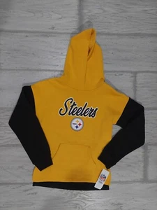 Girls Youth NFL Team Apparel Pittsburgh Steelers Graphic Hoodie Large 10/12 New - Picture 1 of 10
