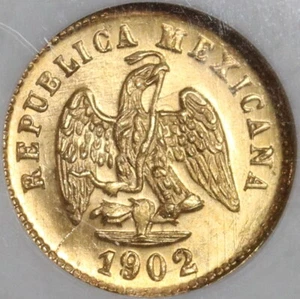 1902-Mo NGC MS 66 Mexico Gold 1 Peso Gem Mint State Coin (21042105C) - Picture 1 of 6