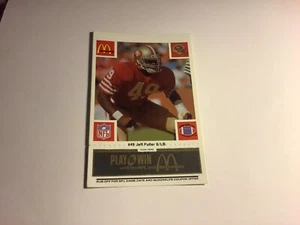 1986 McDonalds Football San Francisco 49ers Jeff Fuller (Black Tabs) -near mint - Bild 1 von 3
