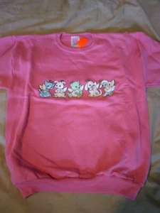 Kids XL 14 - 16 Sweatshirt Pink with Angel Animals Fabric fiber Print 275432 - Picture 1 of 2