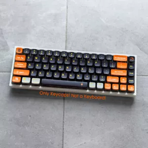 Black Orange Tranclucent PBT Keycap set Dyesub for Cherry MX Mechanical Keyboard - Picture 1 of 10