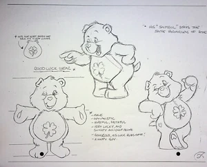 Care Bears: Journey to Joke-a-lot Production Model Cel Layout Copy #MF - Picture 1 of 2