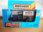 Matchbox Ford Model A "Speed Shop" in Blue in Box