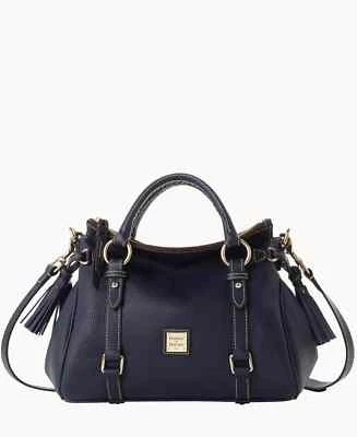 Dooney & Bourke Pebble Grain Satchel Midnight NWT - Image 1 of 3