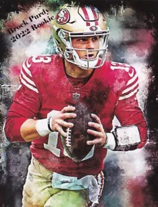 Brock Purdy 2022 Artistry Rookie Karte SF 49ers - Bild 1 von 2