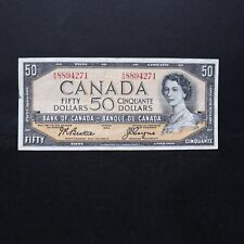1954 Canadian ($50) FIFTY Dollar Bill Bank Note A/H Beattie/Coyne