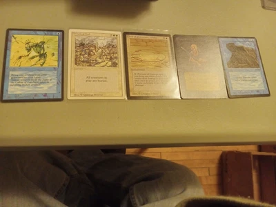MTG vintage card lotx 5 Revised,Beta,Arabian Nights,Antiquities - Image 1 of 4