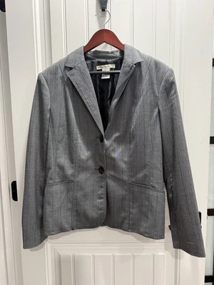 Vintage Requirements Women’s Pinstripe Blazer Suit Coat Jacket Size 14 - Image 1 of 4