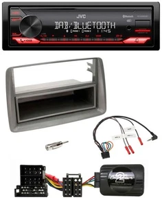 JVC Bluetooth USB DAB Lenkrad Autoradio für Alfa GT 147 Ablage silber - Bild 1 von 9