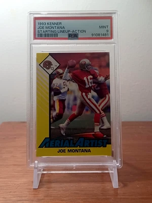 1993 Joe Montana Kenner Starting Lineup Action Graded PSA 9 Mint *LOW POP - Image 1 of 2