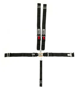 Crow Safety Gear 11014 - 5-Pt Harness Small Latch Blk Wrap Around Pull Dow - Picture 1 of 1