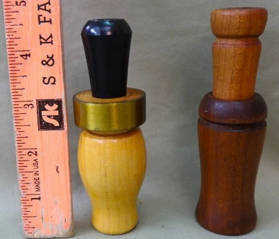 Two Custom Made Duck Calls, Unkown Makers - Image 1 of 4