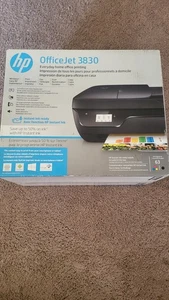 HP OfficeJet 3830 All in One Inkjet Wireless Printer Brand New Sealed Genuine - Picture 1 of 5