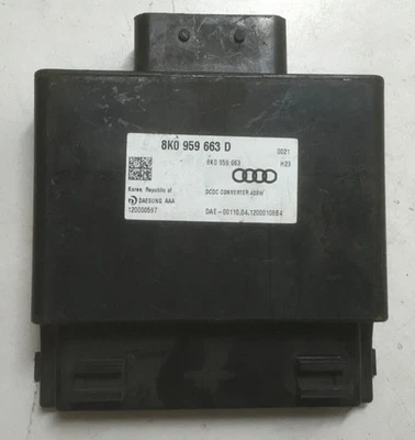 2013 AUDI A3 CABRIOLET 1.6 TDI CAYC VOLTAGE CONVERTER MODULE 8K0959663D - Image 1 of 4