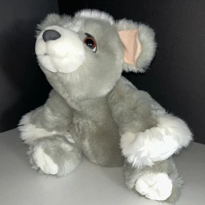 Lil Pet Hospital Limit Grigio Cucciolo Cane Lovey 12" Benda Zampa Rossa Imbottita Ponderata  - Foto 1 di 8