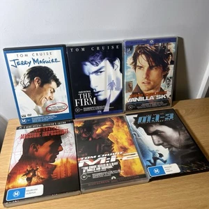 Tom Cruise Mission Impossible DVD Collection Bundle Vanilla Sky The Firm Jerry - Picture 1 of 9