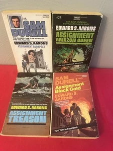 Lot Of 4 Edward S Aarons Books - Sam Durrell - Paperbacks - Picture 1 of 2