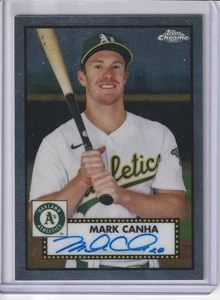 2021 Topps Chrome Platinum Anniversary Mark Canha Auto #PA-MC Athletics - Picture 1 of 2